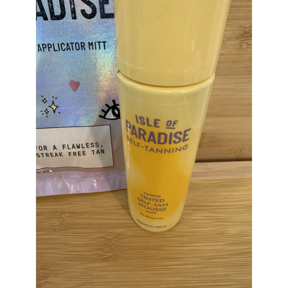 Isle of Paradise Self-Tanning Tinted Body Mousse With Application Glove-NEW - Picture 3 of 10